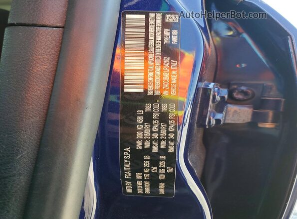 ZACCJBAB1JPJ42162 2018 JEEP RENEGADE Синий Вид наклейки с VIN-кодом
