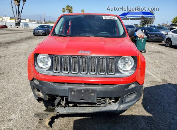 ZACCJBAB2HPG05729 2017 JEEP RENEGADE Красный Вид спереди