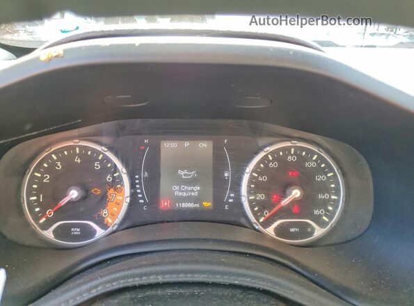 ZACCJBAB2HPG05729 2017 JEEP RENEGADE Красный Вид щитка приборов