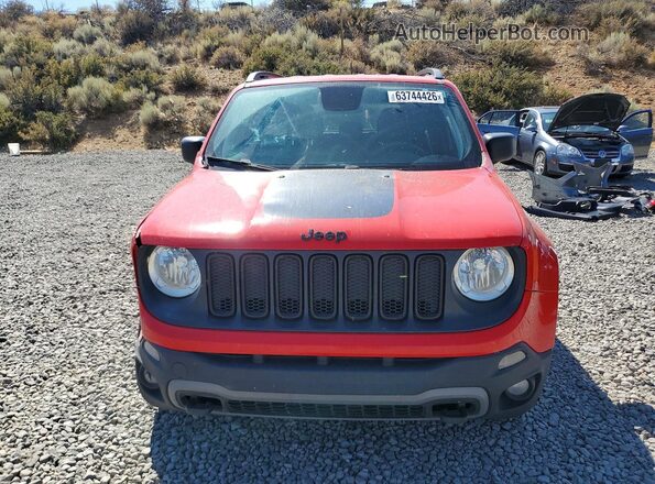ZACCJBAB2JPJ16962 2018 JEEP RENEGADE Red Widok z przodu