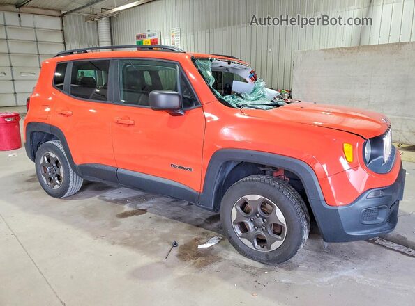 ZACCJBAB3HPG19042 2017 JEEP RENEGADE Red Передня права чверть