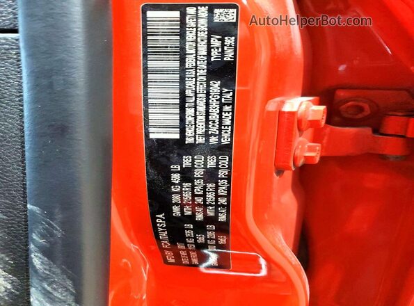 ZACCJBAB3HPG19042 2017 JEEP RENEGADE Red Вид наклейки з VIN-кодом