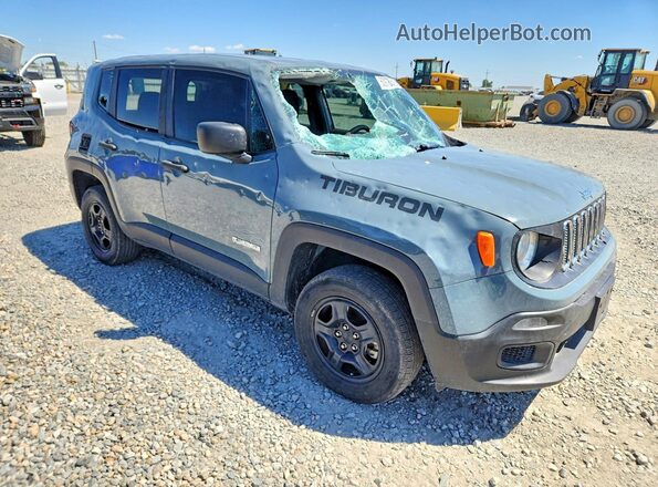 ZACCJBAB3JPH41745 2018 JEEP RENEGADE Серый Передняя правая четверть
