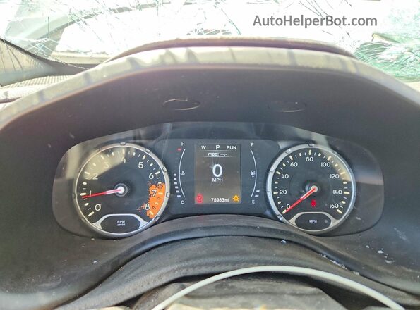 ZACCJBAB3JPH41745 2018 JEEP RENEGADE Серый Вид щитка приборов