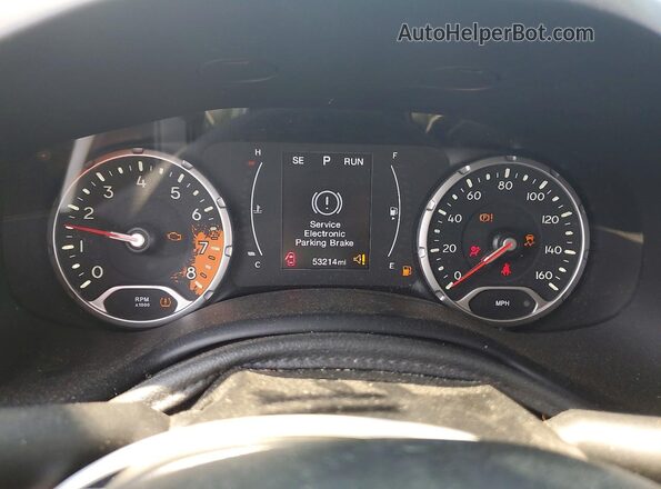 ZACCJBAB4HPF96936 2017 JEEP RENEGADE Silver Vista del cuadro de instrumentos