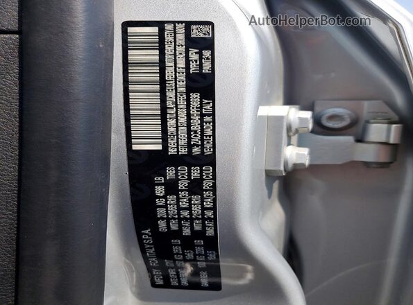 ZACCJBAB4HPF96936 2017 JEEP RENEGADE Silver Vista de la etiqueta del VIN