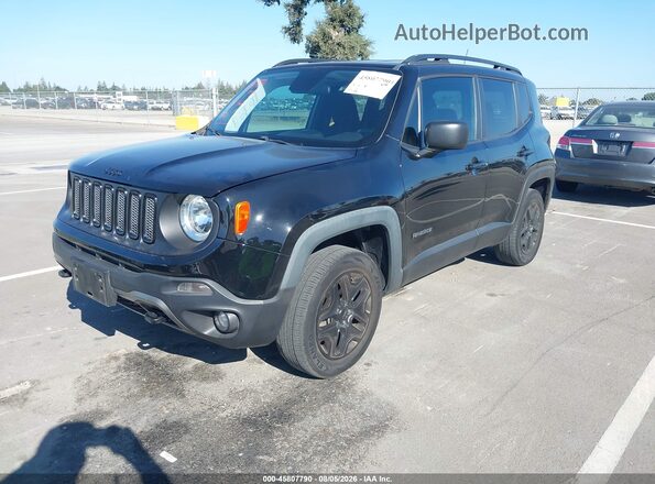 ZACCJBAB5JPH80272 2018 JEEP RENEGADE Черный Передняя левая четверть
