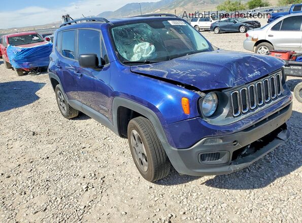 ZACCJBAB6HPG46459 2017 JEEP RENEGADE Синий Передняя правая четверть