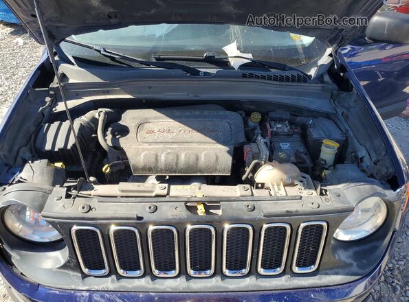 ZACCJBAB6HPG46459 2017 JEEP RENEGADE Синий Вид задней части салона