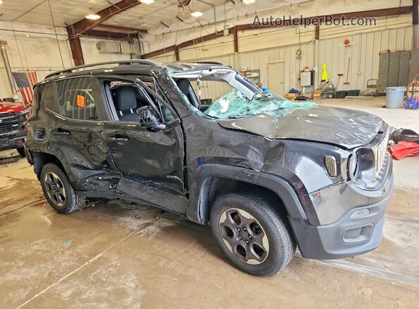 ZACCJBAB6JPH04611 2018 JEEP RENEGADE Black Delantero derecho