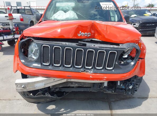 ZACCJBAB7JPJ42473 2018 JEEP RENEGADE Orange Vista frontal