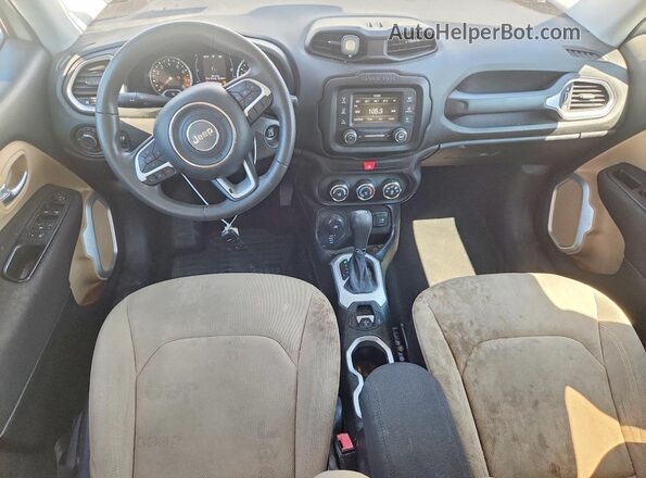 ZACCJBAB8HPG38105 2017 JEEP RENEGADE White Вид панелі приладів