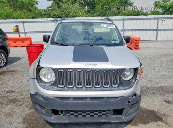 ZACCJBAB9JPH18566 2018 JEEP RENEGADE Silver Front view