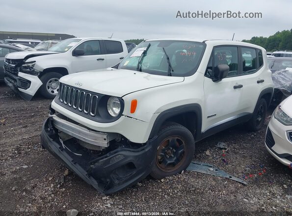 ZACCJBAB9JPH69386 2018 JEEP RENEGADE White წინა მარცხენა ხედი სამი მეოთხედიდან