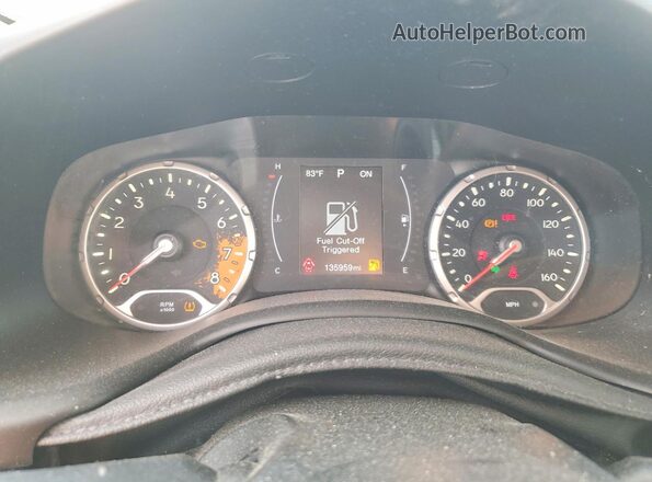 ZACCJBABXHPG38543 2017 JEEP RENEGADE Gray Instrument cluster view