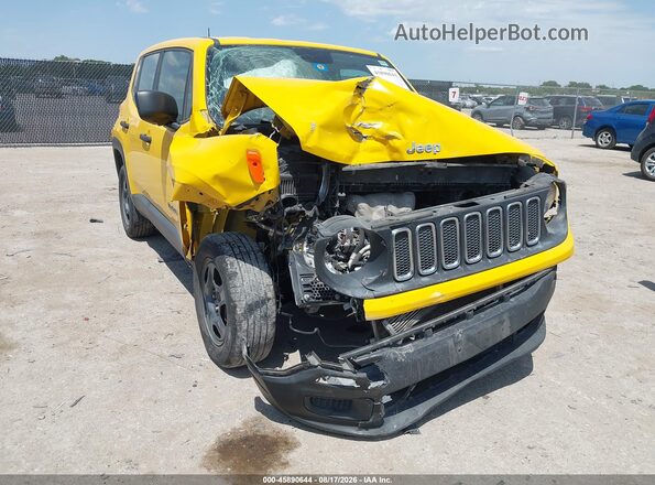 ZACCJBABXJPH09746 2018 JEEP RENEGADE Желтый Вид спереди
