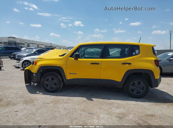 ZACCJBABXJPH09746 2018 JEEP RENEGADE Желтый Панорамный вид салона 360°