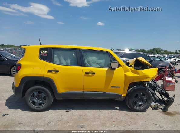ZACCJBABXJPH09746 2018 JEEP RENEGADE Желтый Вид задней части салона