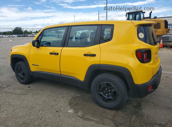 ZACCJBAH1HPF04296 2017 JEEP RENEGADE Желтый Задняя левая четверть