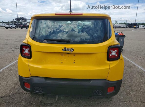 ZACCJBAH1HPF04296 2017 JEEP RENEGADE Желтый Вид сзади