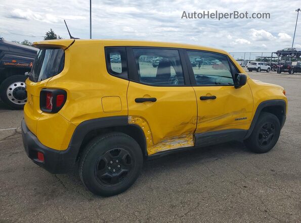 ZACCJBAH1HPF04296 2017 JEEP RENEGADE Желтый Задняя правая четверть