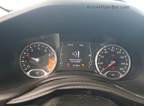 ZACCJBAH1HPF04296 2017 JEEP RENEGADE Желтый Вид щитка приборов