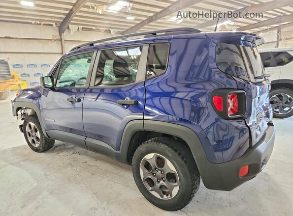 ZACCJBAH6HPE94560 2017 JEEP RENEGADE Blue Задня ліва чверть