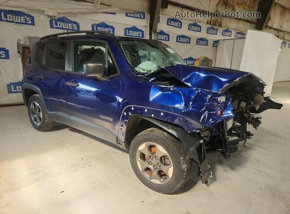 ZACCJBAH6HPE94560 2017 JEEP RENEGADE Blue Передня права чверть