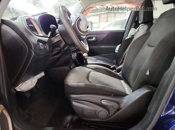 ZACCJBAH6HPE94560 2017 JEEP RENEGADE Blue Вид салону спереду