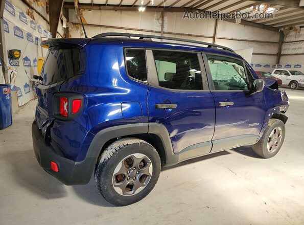 ZACCJBAH6HPE94560 2017 JEEP RENEGADE Blue Задня права чверть
