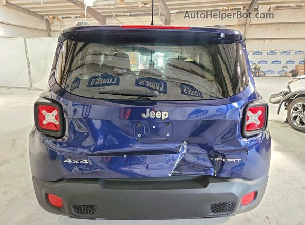 ZACCJBAH6HPE94560 2017 JEEP RENEGADE Blue Вид ззаду