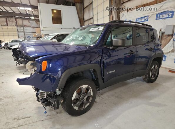 ZACCJBAH6HPE94560 2017 JEEP RENEGADE Blue Панорамний вид салону 360°