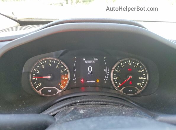 ZACCJBAH9HPF39278 2017 JEEP RENEGADE Gray Widok zestawu wskaźników