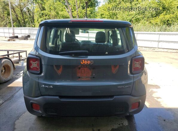 ZACCJBAH9HPF39278 2017 JEEP RENEGADE Gray Widok z tyłu