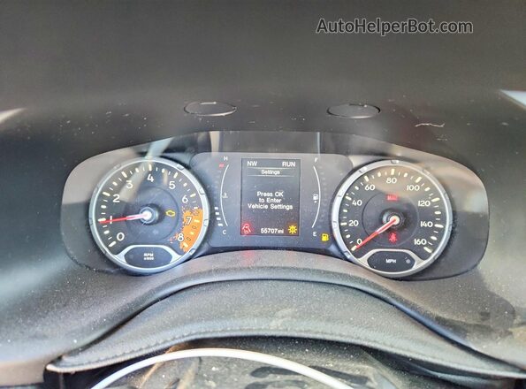 ZACCJBAHXJPH17687 2018 JEEP RENEGADE Gray ხელსაწყოთა პანელის ხედი