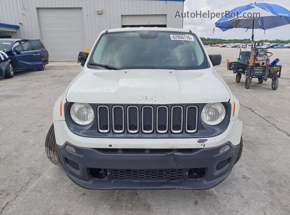 ZACCJBAT0GPE19534 2016 JEEP RENEGADE White Vista frontal