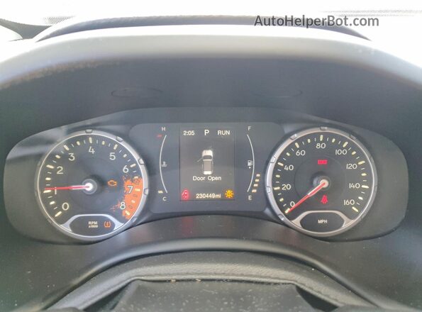 ZACCJBAT0GPE19534 2016 JEEP RENEGADE White Vista del cuadro de instrumentos