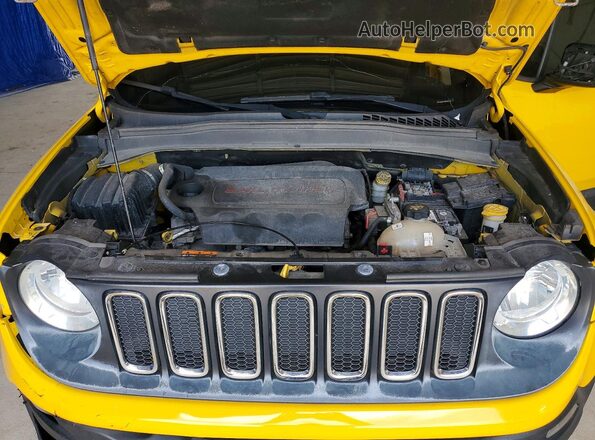 ZACCJBAT1GPC79039 2016 JEEP RENEGADE Yellow Вид підкапотного простору