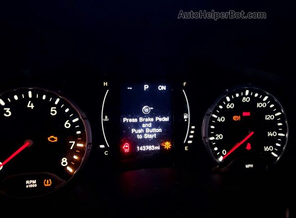 ZACCJBAT1GPC79039 2016 JEEP RENEGADE Yellow Вид щитка приладів