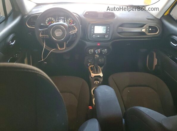 ZACCJBAT1GPC79039 2016 JEEP RENEGADE Yellow Вид панелі приладів