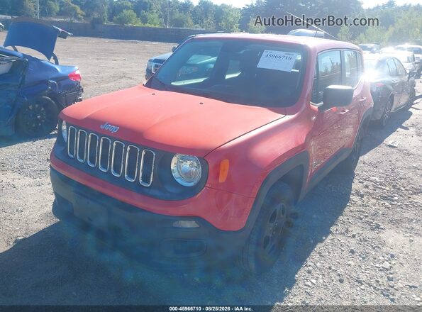 ZACCJBAT1GPC79848 2016 JEEP RENEGADE Red Դիմացի տեսք
