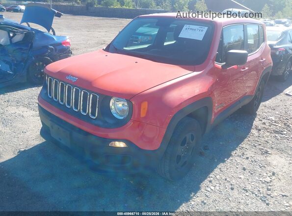 ZACCJBAT1GPC79848 2016 JEEP RENEGADE Red Առջևի ձախ երեք քառորդ տեսարան