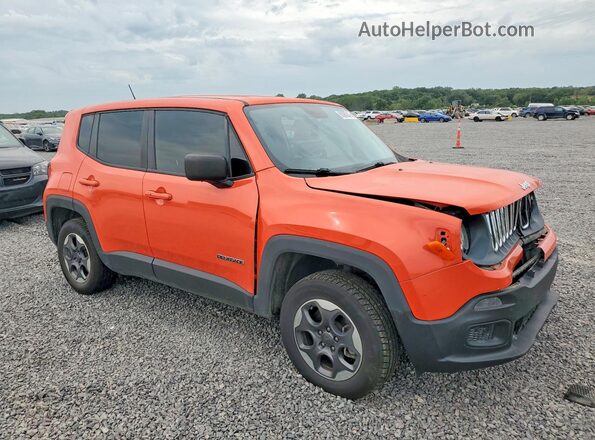 ZACCJBAT2GPD03364 2016 JEEP RENEGADE Оранжевый Передняя правая четверть