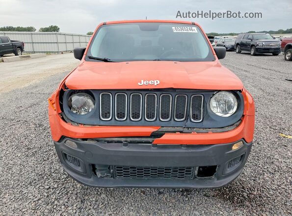 ZACCJBAT2GPD03364 2016 JEEP RENEGADE Оранжевый Вид спереди
