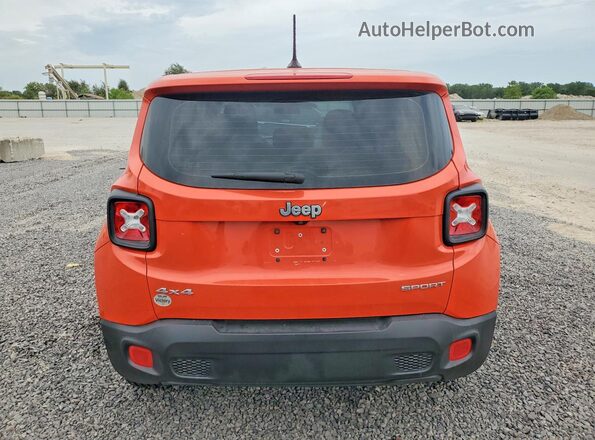 ZACCJBAT2GPD03364 2016 JEEP RENEGADE Оранжевый Вид сзади