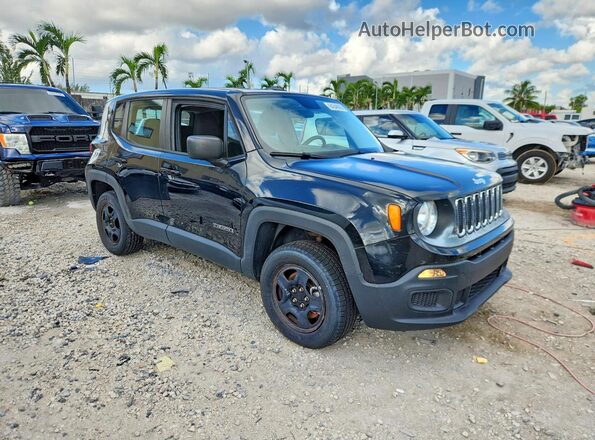 ZACCJBAT3GPD55716 2016 JEEP RENEGADE Черный Передняя правая четверть