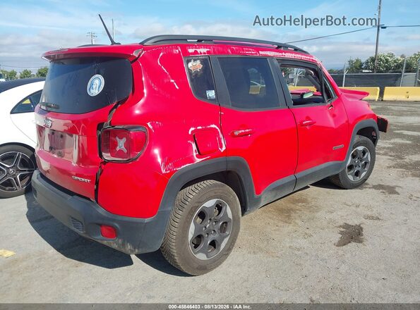 ZACCJBATXGPD60279 2016 JEEP RENEGADE Красный Задняя правая четверть