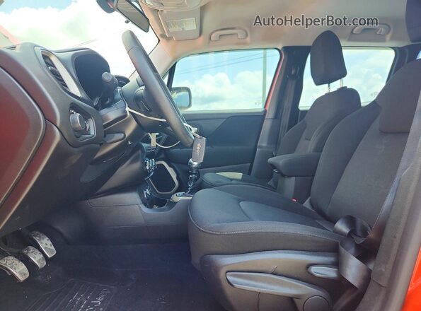 ZACCJBAW0GPC63571 2016 JEEP RENEGADE Оранжевый Вид салона спереди