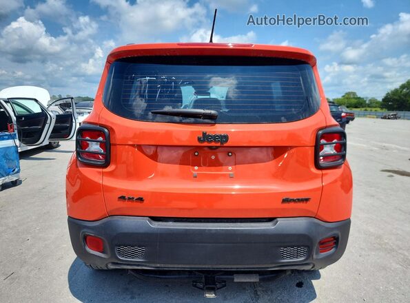 ZACCJBAW0GPC63571 2016 JEEP RENEGADE Оранжевый Вид сзади