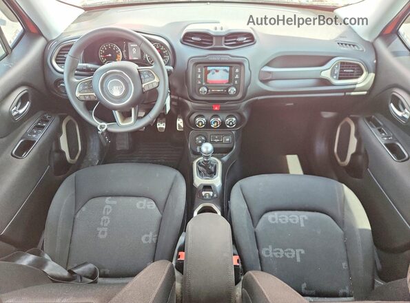 ZACCJBAW0GPC63571 2016 JEEP RENEGADE Оранжевый Вид панели приборов